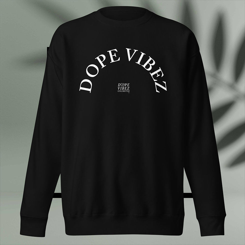 Thumbnail: DOPE VIBEZ UNLIMITED - DOPE VIBEZ (WHT) Unisex Premium Sweatshirt