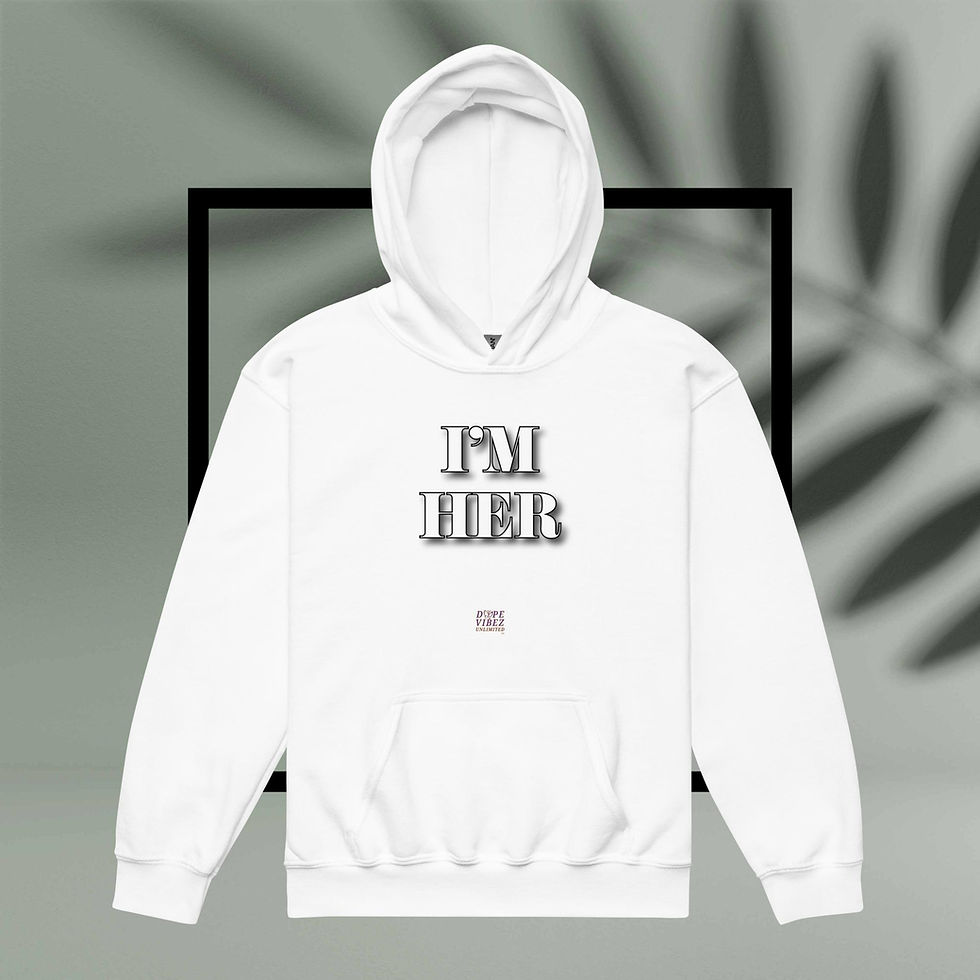 Thumbnail: DOPE VIBEZ UNLIMITED Young Royals - I'M HER Youth heavy blend hoodie