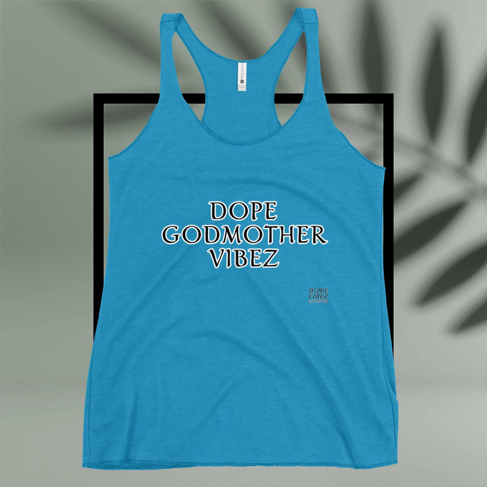 Thumbnail: DOPE VIBEZ UNLIMITED Queens - DOPE GODMOTHER VIBEZ Women's Racerback Tank