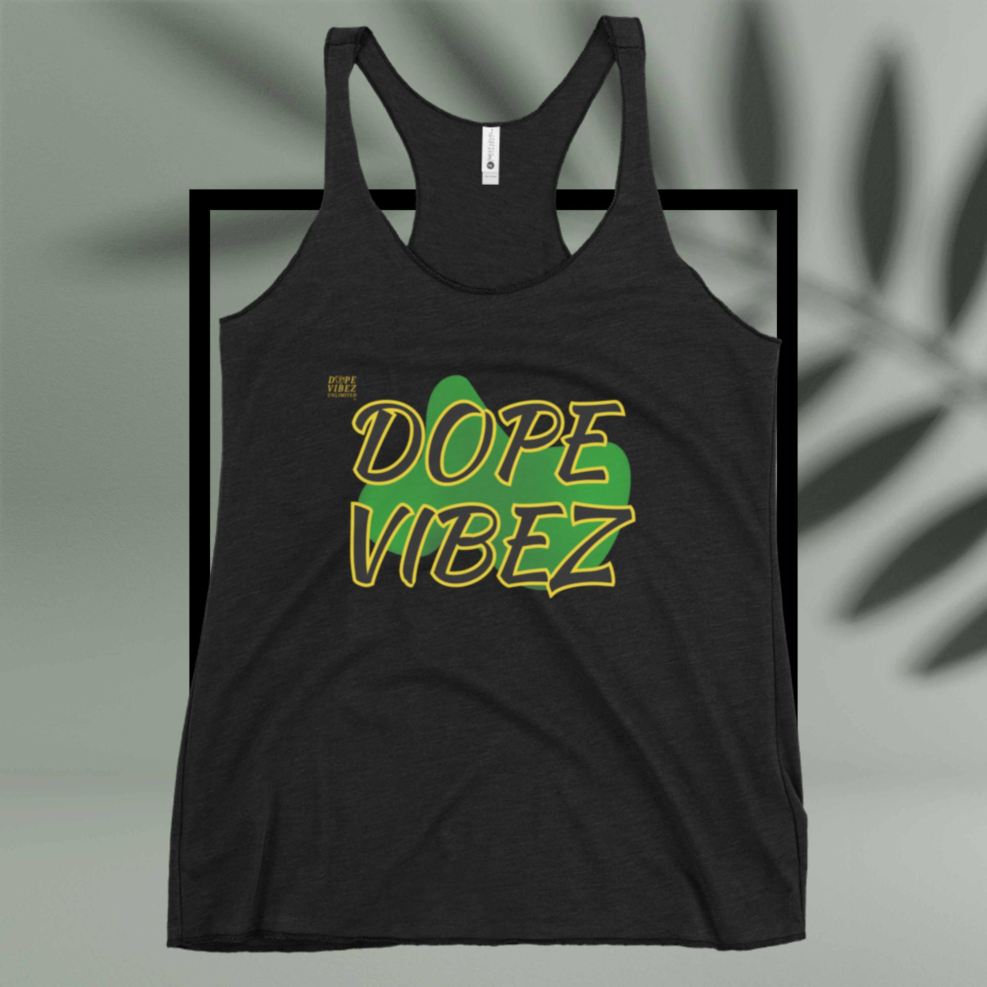 DOPE VIBEZ UNLIMITED Queens - DOPE VIBEZ (Low Key Vibez) Women's Racerback Tank