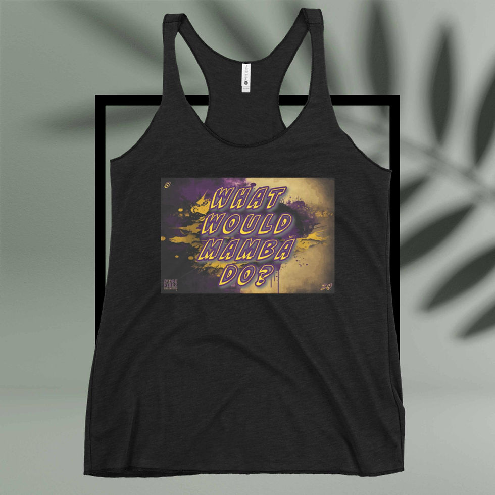 Thumbnail: DOPE VIBEZ UNLIMITED Queens - WWMD? Women's Racerback Tank