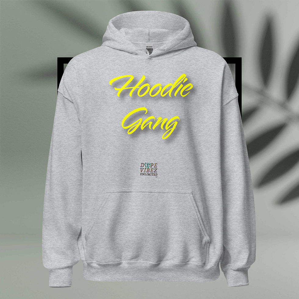 Thumbnail: DOPE VIBEZ UNLIMITED - HOODIE GANG (YLW) Unisex Hoodie