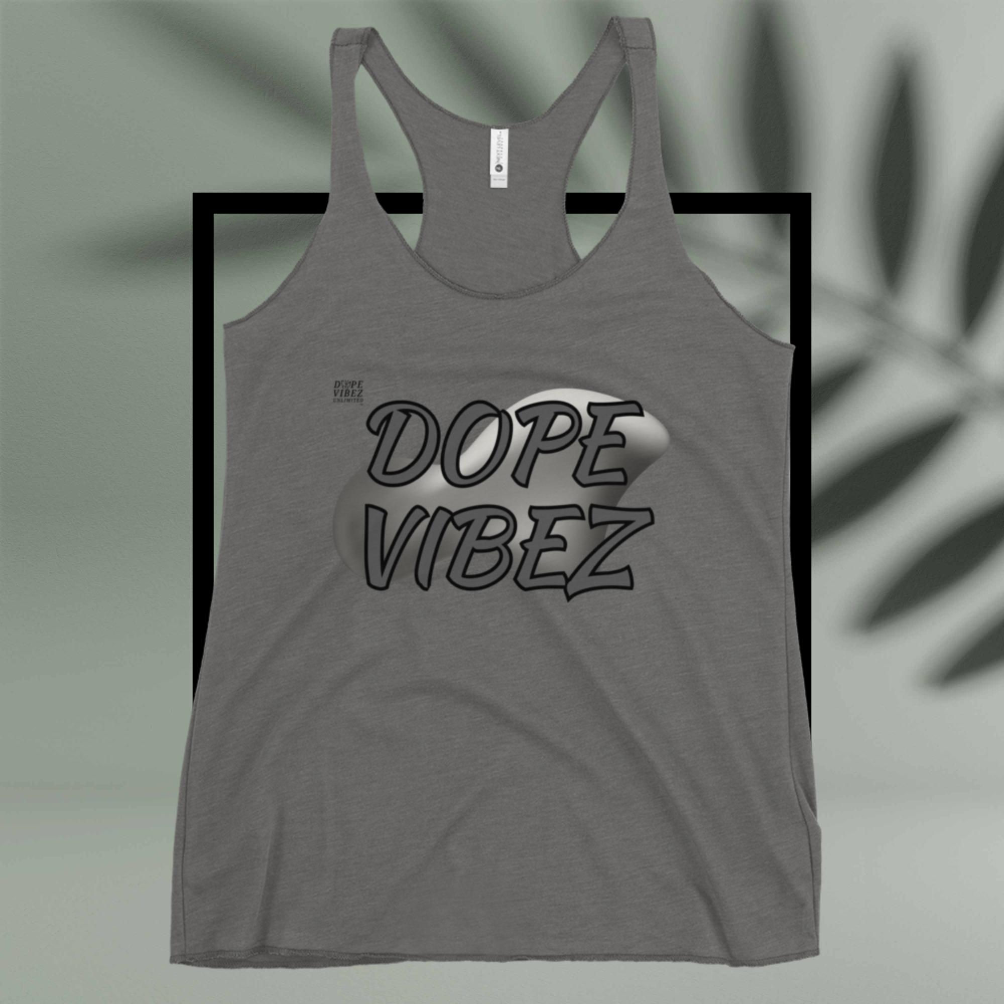 DOPE VIBEZ UNLIMITED Queens - DOPE VIBEZ (Peace Vibez) Women's Racerback Tank