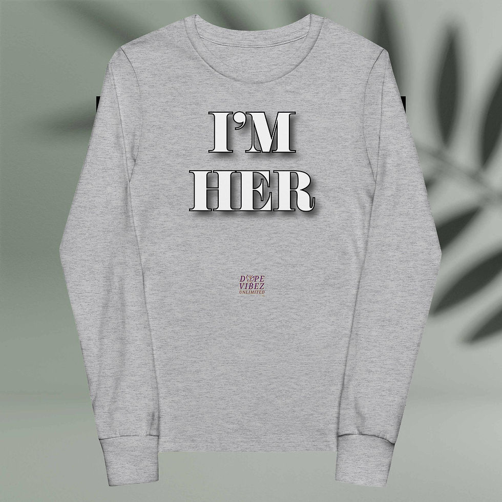 Thumbnail: DOPE VIBEZ UNLIMITED Young Royals - I'M HER Youth long sleeve tee