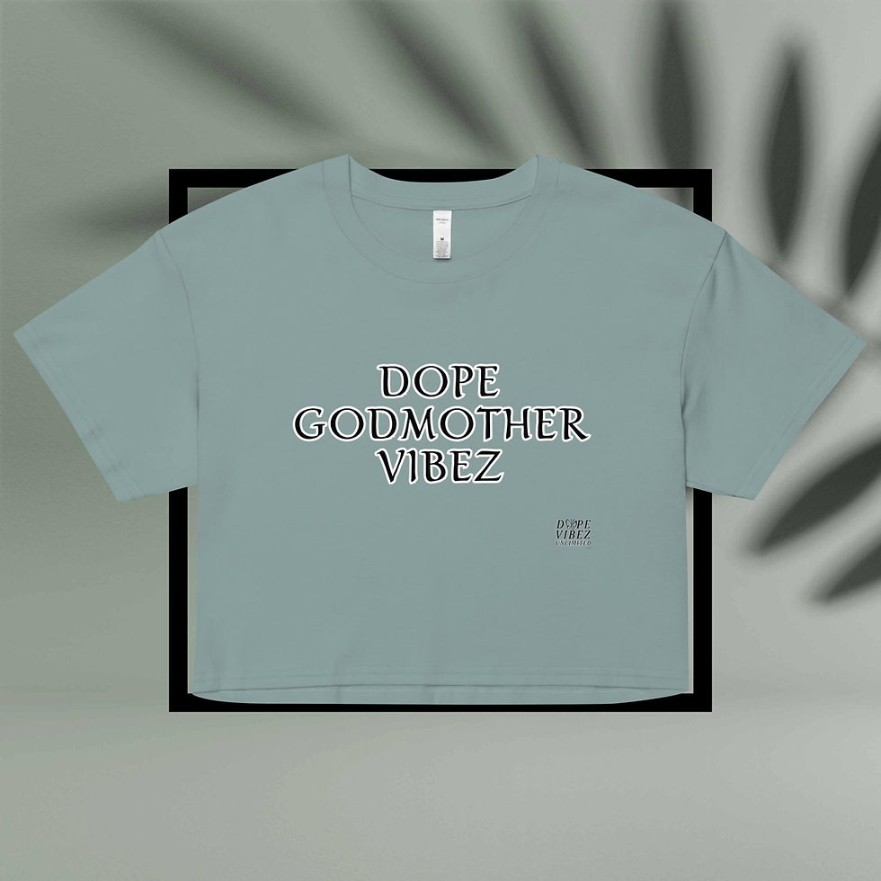 Thumbnail: DOPE VIBEZ UNLIMITED Queens - DOPE GODMOTHER VIBEZ Women’s crop top