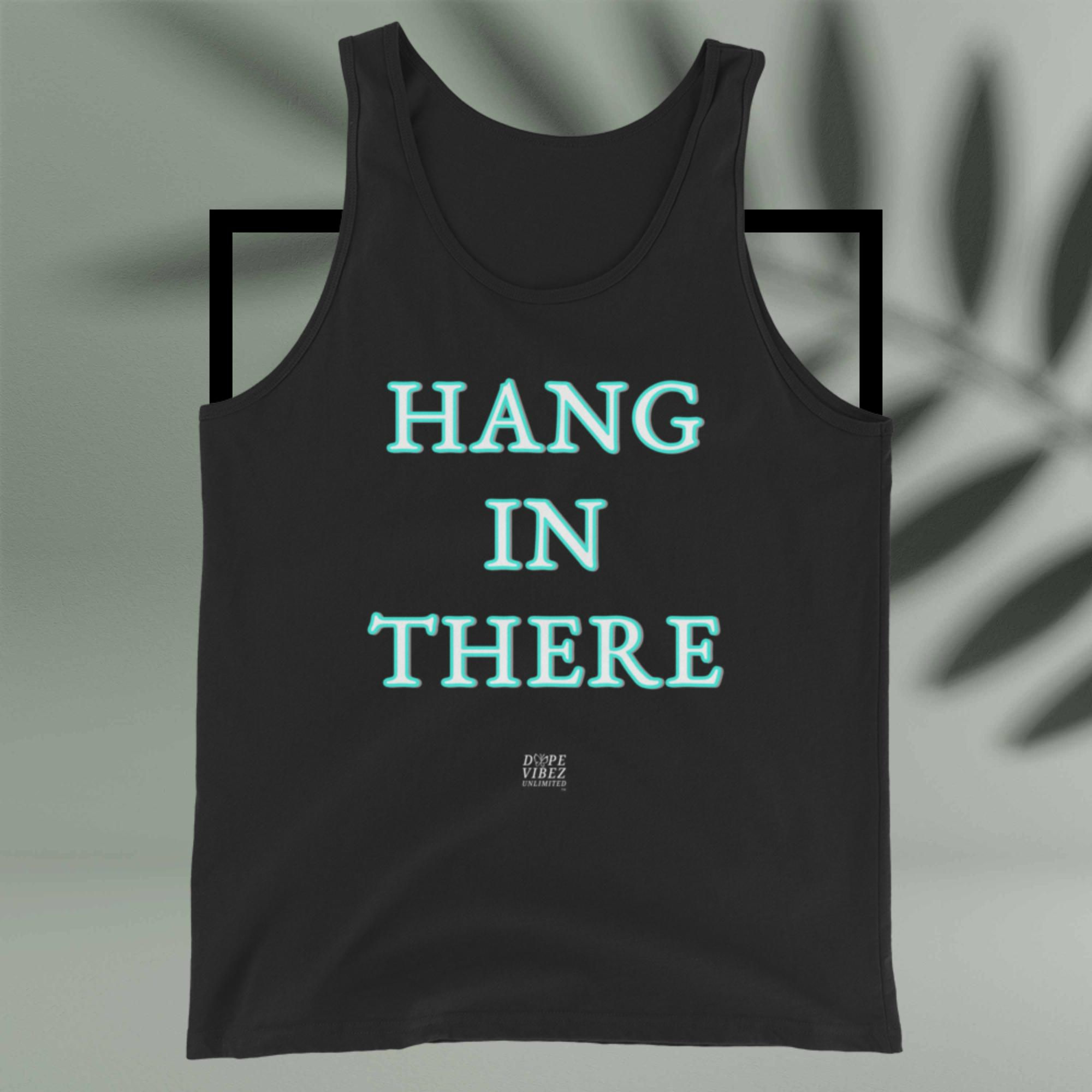 DOPE VIBEZ UNLIMITED Kings - HANG IN THERE (WHT) Men's Tank Top
