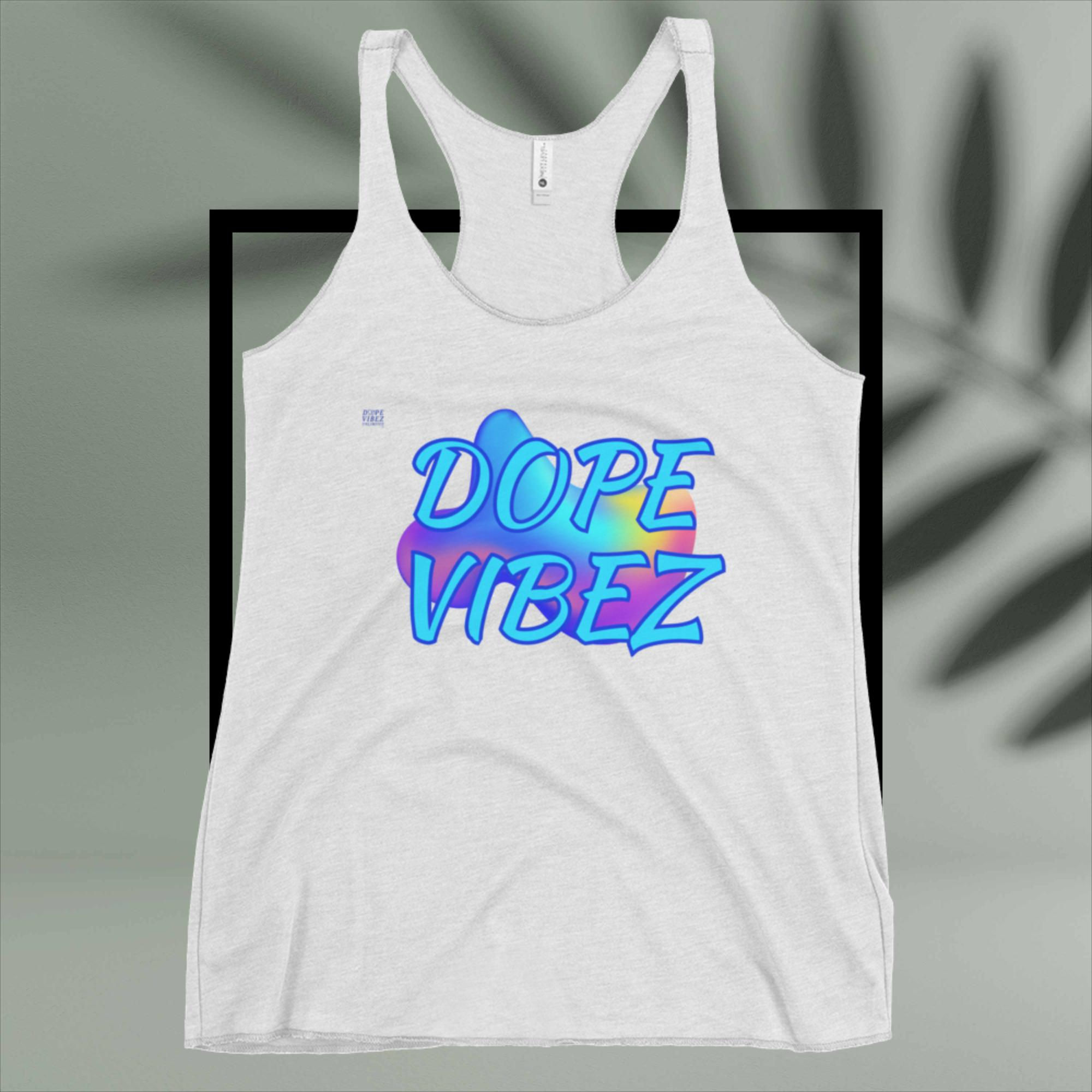 DOPE VIBEZ UNLIMITED Queens - DOPE VIBEZ (K) Women's Racerback Tank