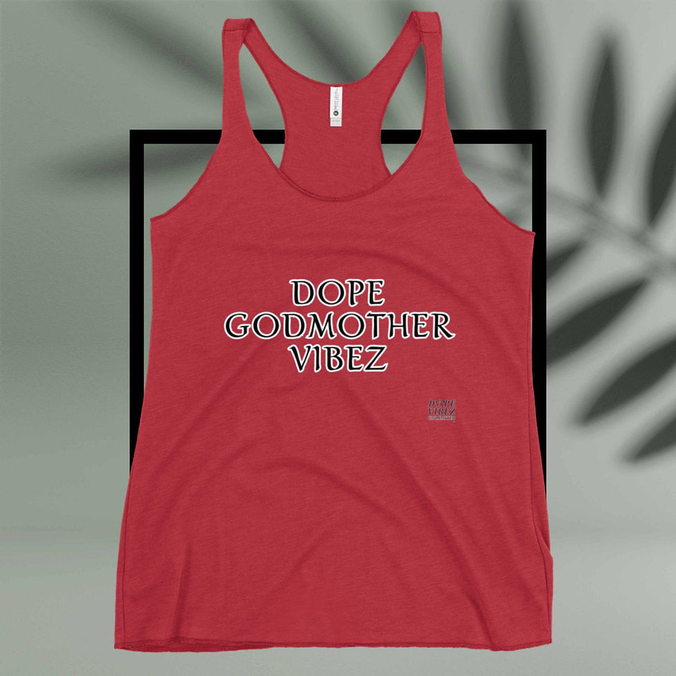 Thumbnail: DOPE VIBEZ UNLIMITED Queens - DOPE GODMOTHER VIBEZ Women's Racerback Tank