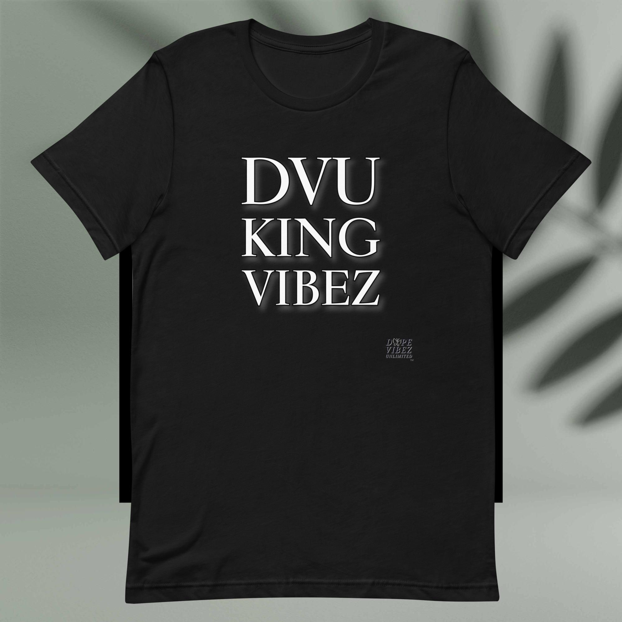 DOPE VIBEZ UNLIMITED Kings - DVU KING VIBEZ (Wht/Blk) Unisex t-shirt