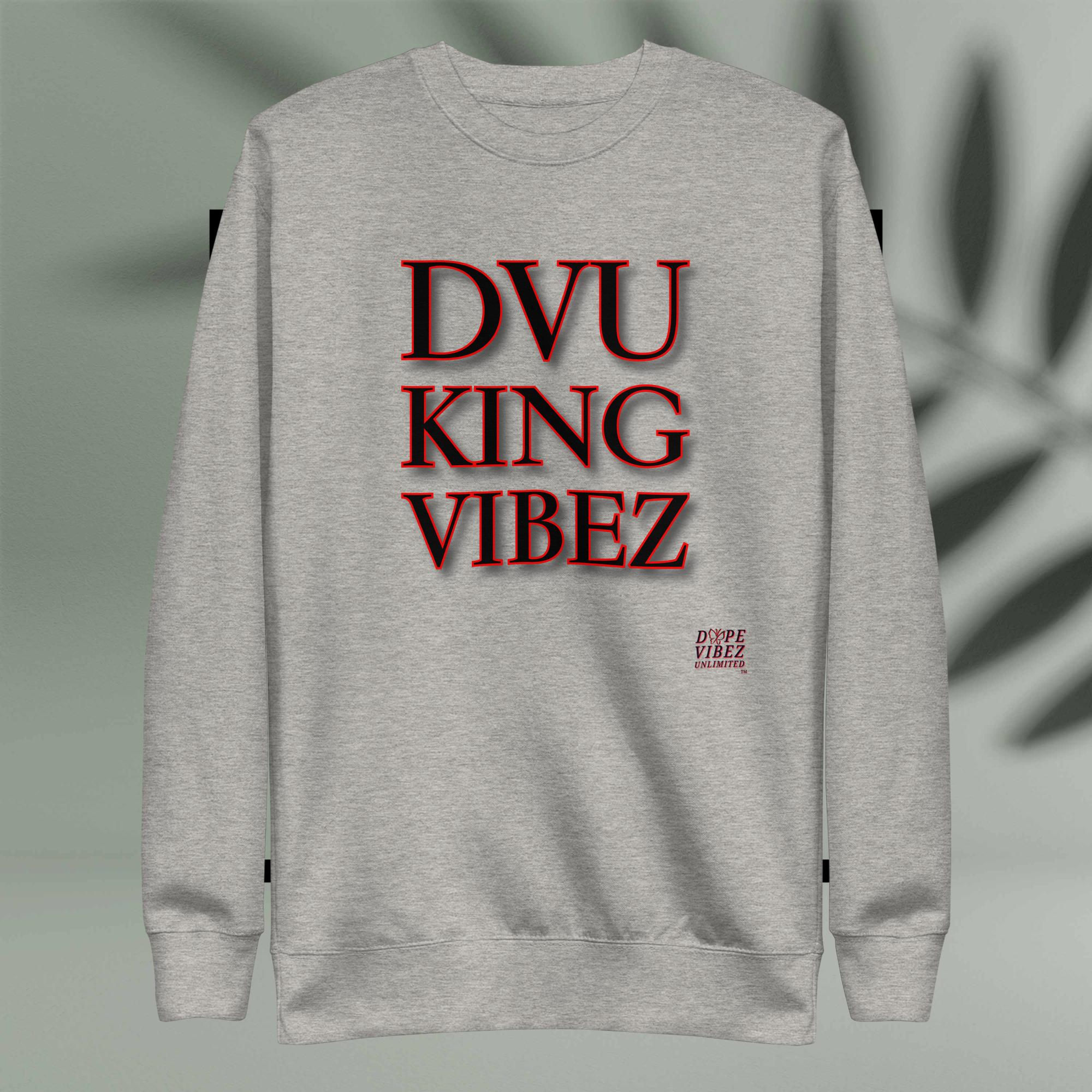 DOPE VIBEZ UNLIMITED Kings - DVU KING VIBEZ (Blk/Red) Unisex Premium Sweatshirt