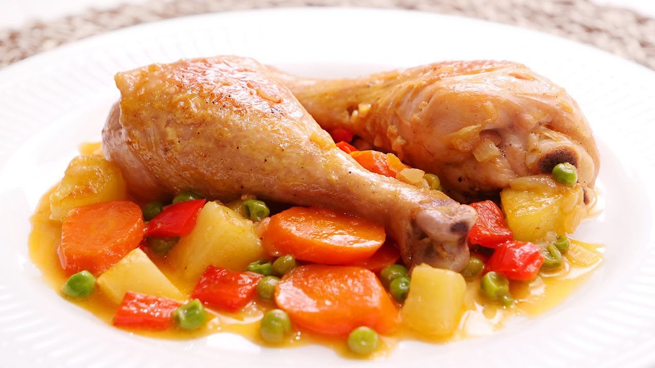 Pollo a la jardinera