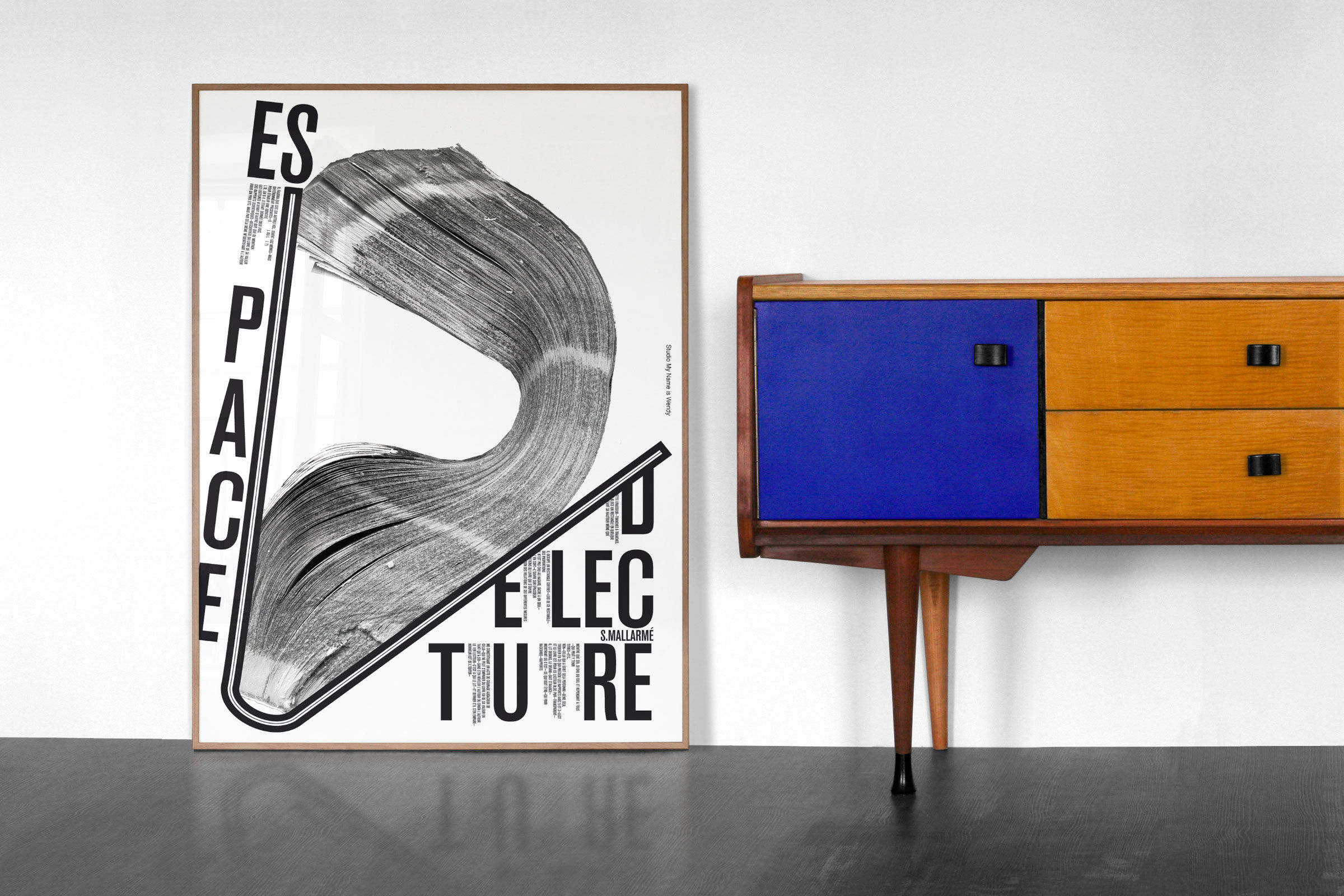 Posters in tribute to the poet Mallarme