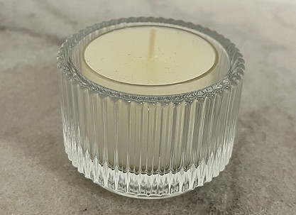 Teelichtglas gerillt