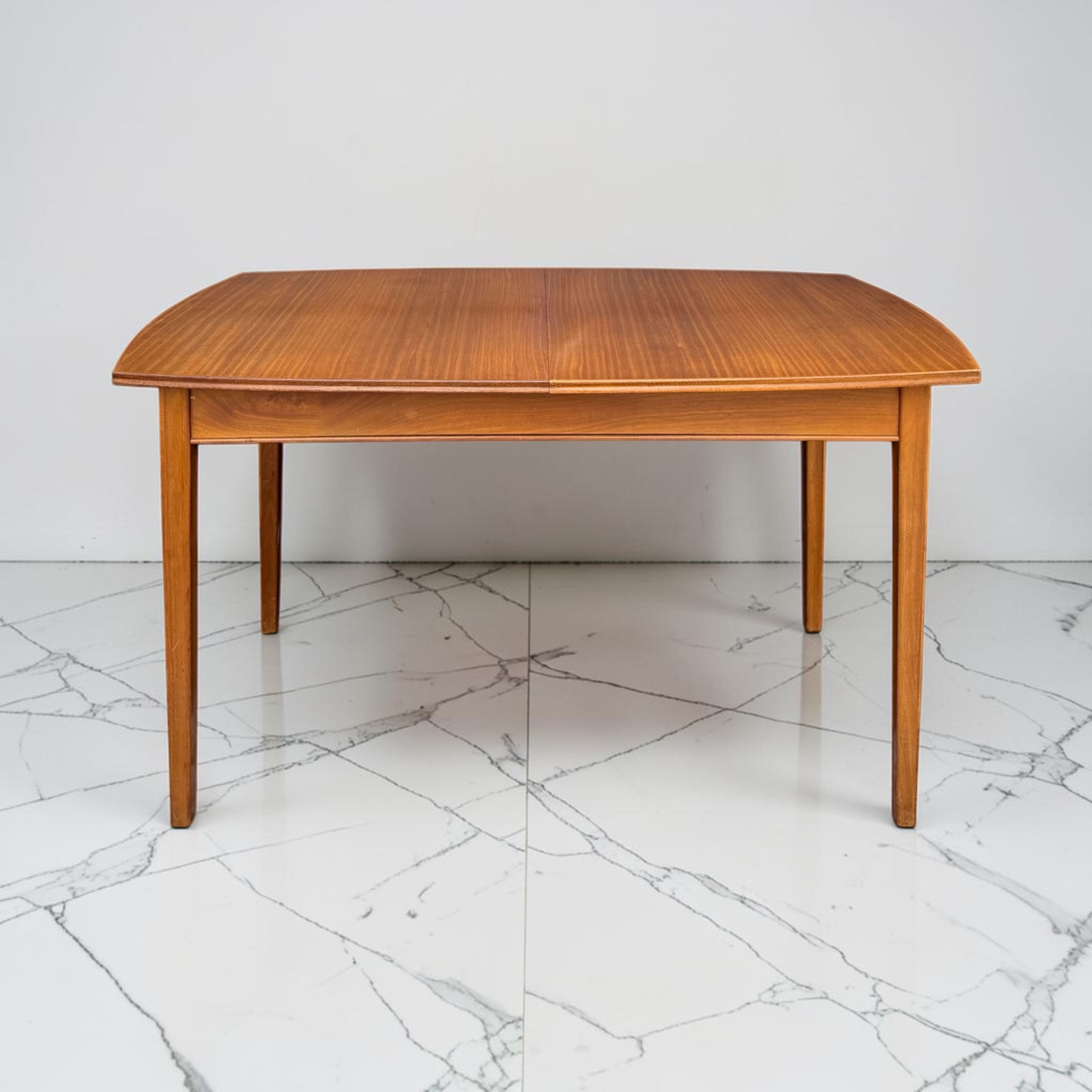 Mid-Century Retro Teak Rectangular Extending Dining Table by Vanson