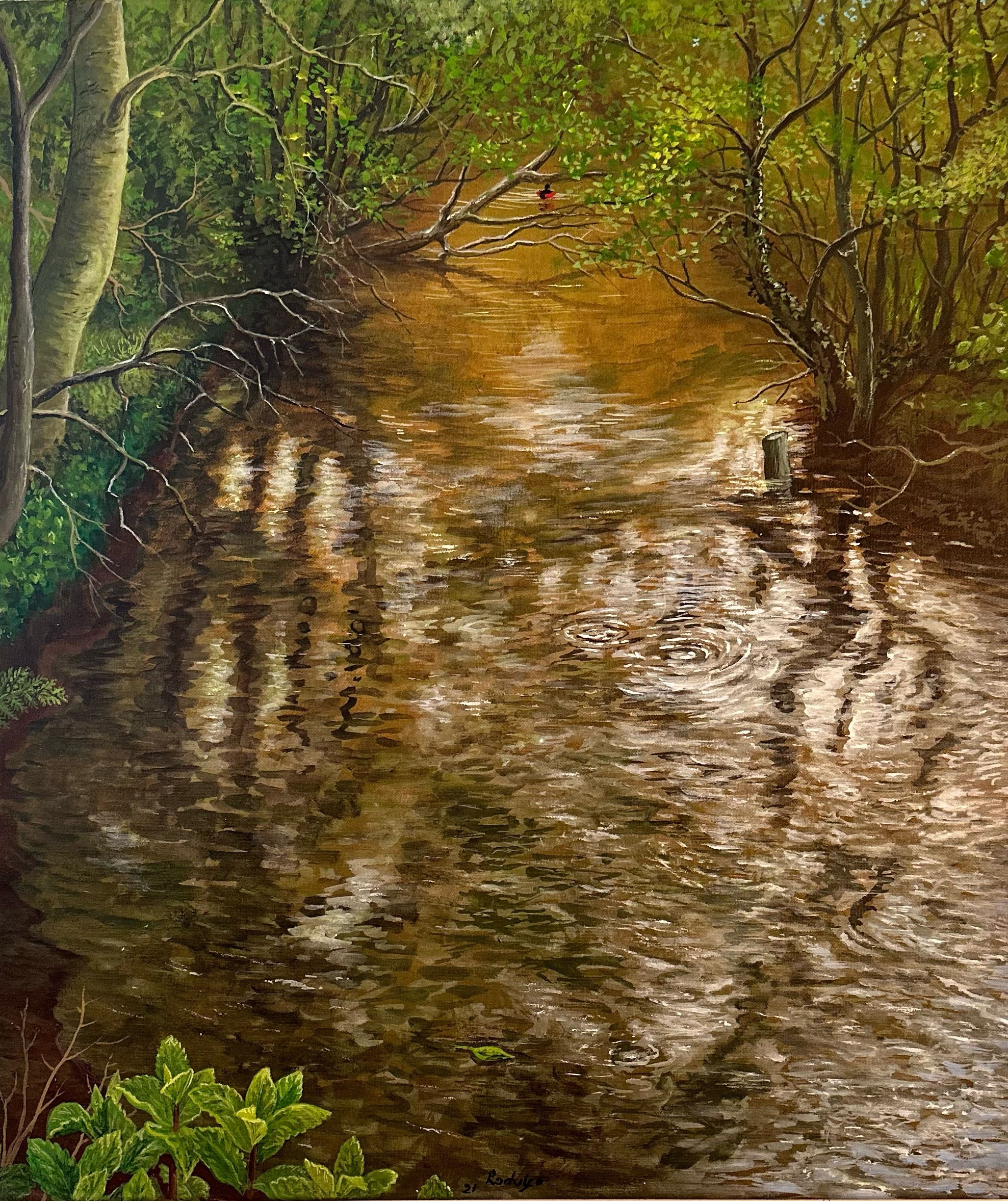 Red Canoe by Peter Rodulfo