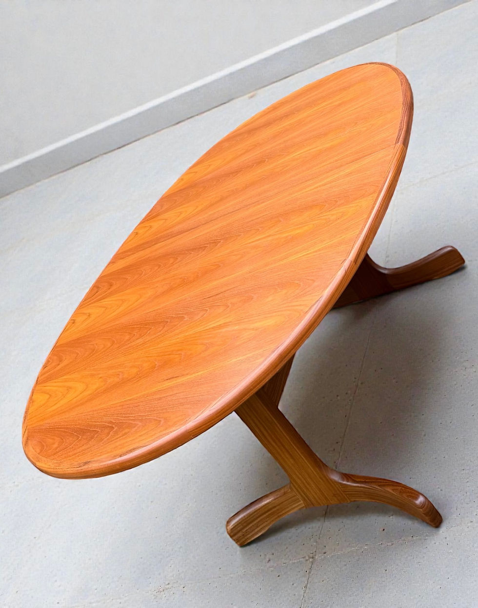 Thumbnail: Mid-Century G Plan Fresco Teak Oval Extending Dining Table