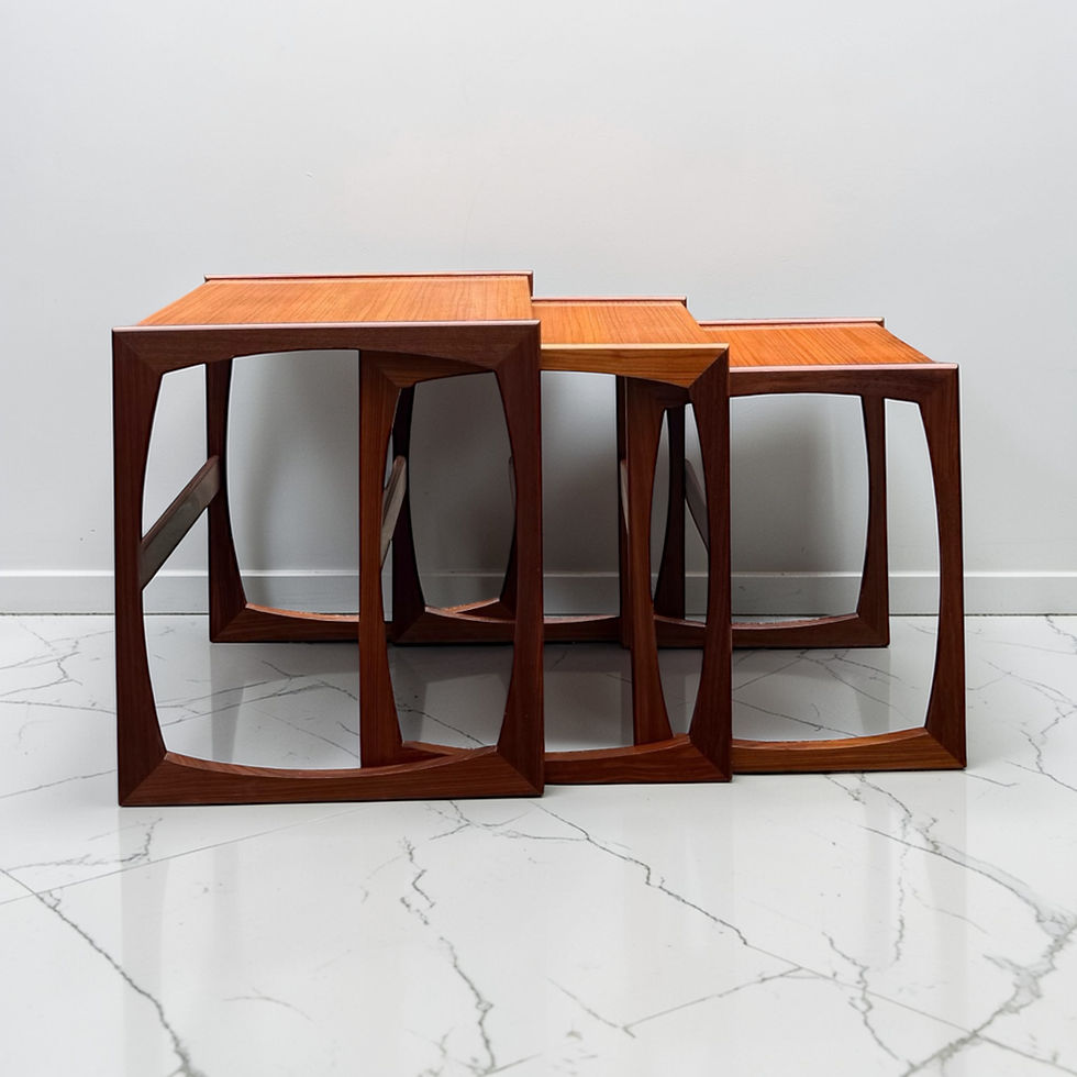Thumbnail: Mid Century G Plan Quadrille Teak Nest Of Tables
