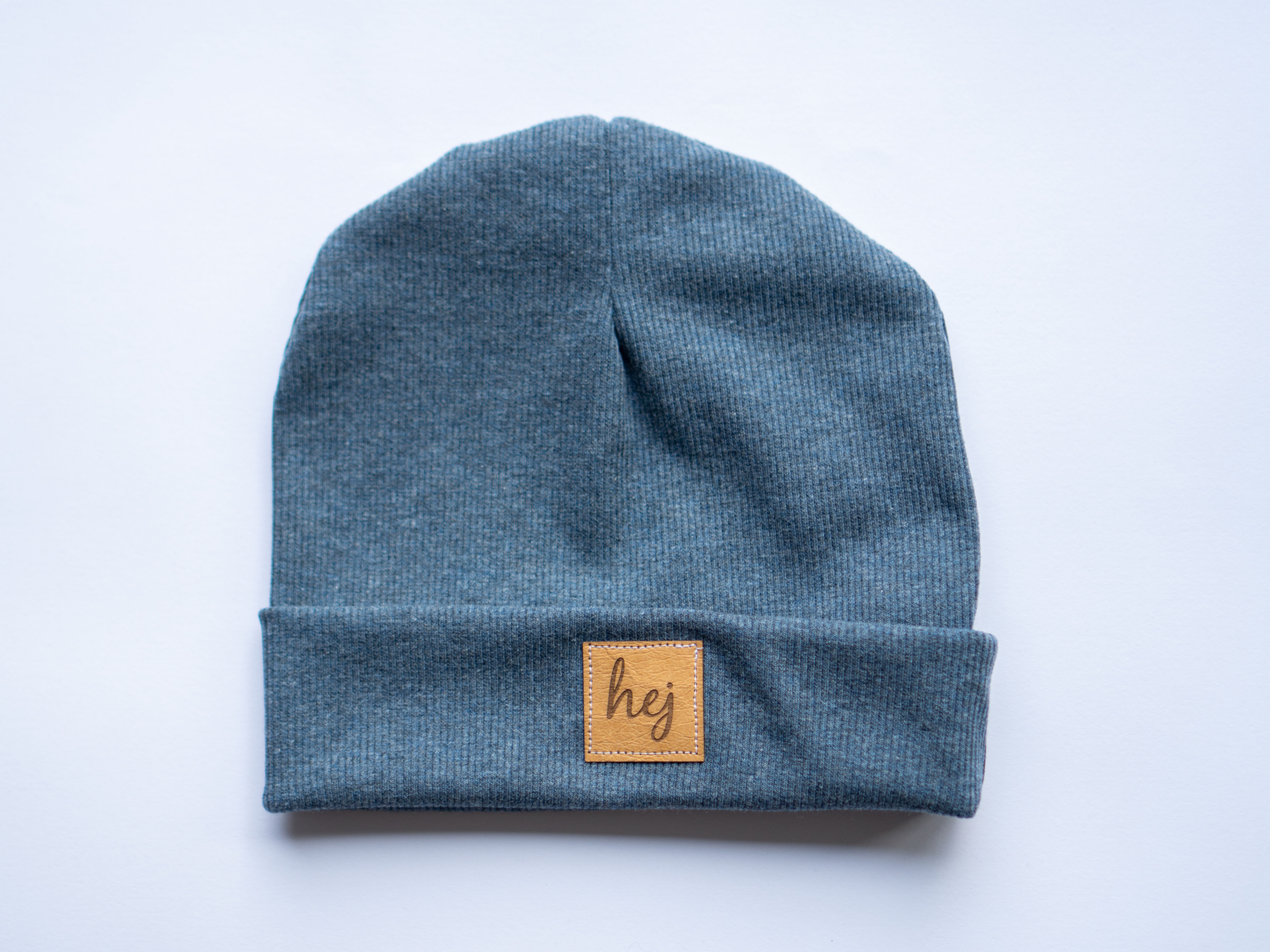 Skaterbeanie aus Rippjersey, blau