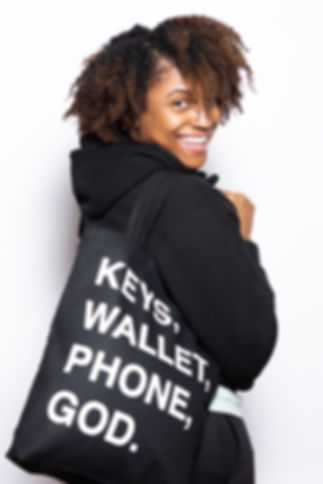 KWPG- Black Tote(Puff Print)