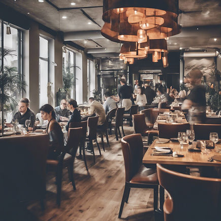 people dining during lunch service