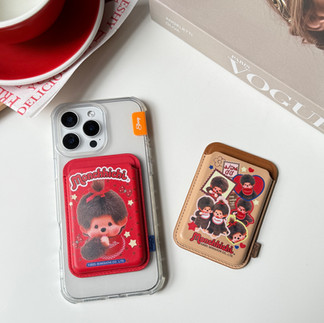 magsafe wallet monchhichi ไอเทมใส่บัตร ม่อนชิชิ ใช้คู่เคส ลายน่ารัก card holder