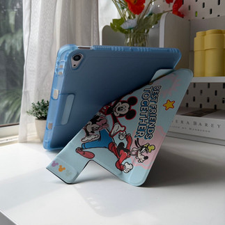 เคสไอแพด mickey mouse and friends มิคกี้เมาส์ ipad case มิกกี้เม้าส์ สีฟ้า กันกระแทก น้ำหนักเบา daisy donald duck minnie goofy pluto