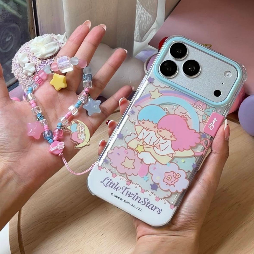 เคส sanrio phone case little twin stars ซานริโอ้ ฝาแฝด kiki lala ลิตเติลทวินสตาร์ ของแท้ โทรศัพท์ มือถือ ไอโฟน iphone ลิขสิทธิ์แท้ สีม่วง ดวงดาว magsafe ลายน่ารัก 17 pro max กันกระแทก