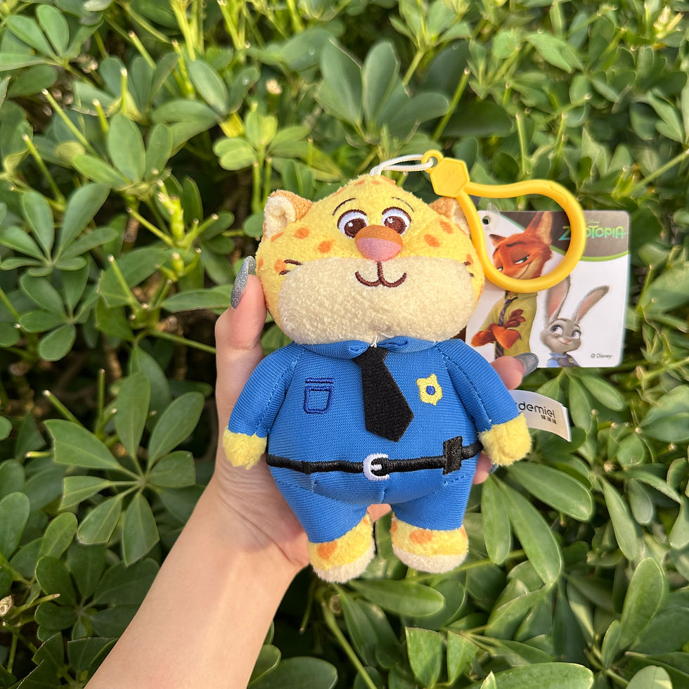 zootopia 2 officer benjamin clawhauser เสือ ซูโทเปีย พวงกุญแจ ตุ๊กตา ห้อยกระเป๋า disney ลิขสิทธิ์แท้
