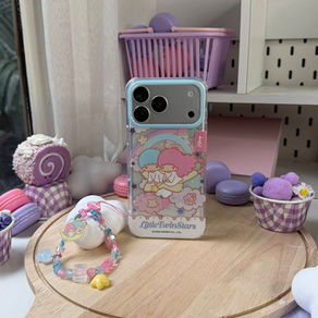 เคส little twin stars sanrio phone case ซานริโอ้ ฝาแฝด kiki lala ลิตเติลทวินสตาร์ ของแท้ โทรศัพท์ มือถือ ไอโฟน iphone ลิขสิทธิ์แท้ สีม่วง ดวงดาว magsafe แบรนด์ applesheep sheep ลายน่ารัก เคสลิตเติ้ลทวินสตาร์ 17 pro max silver