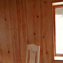 bardage intérieur en sapin des Pyrénées.