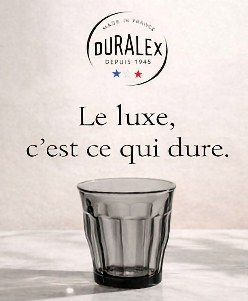 UN VERRE DURALEX