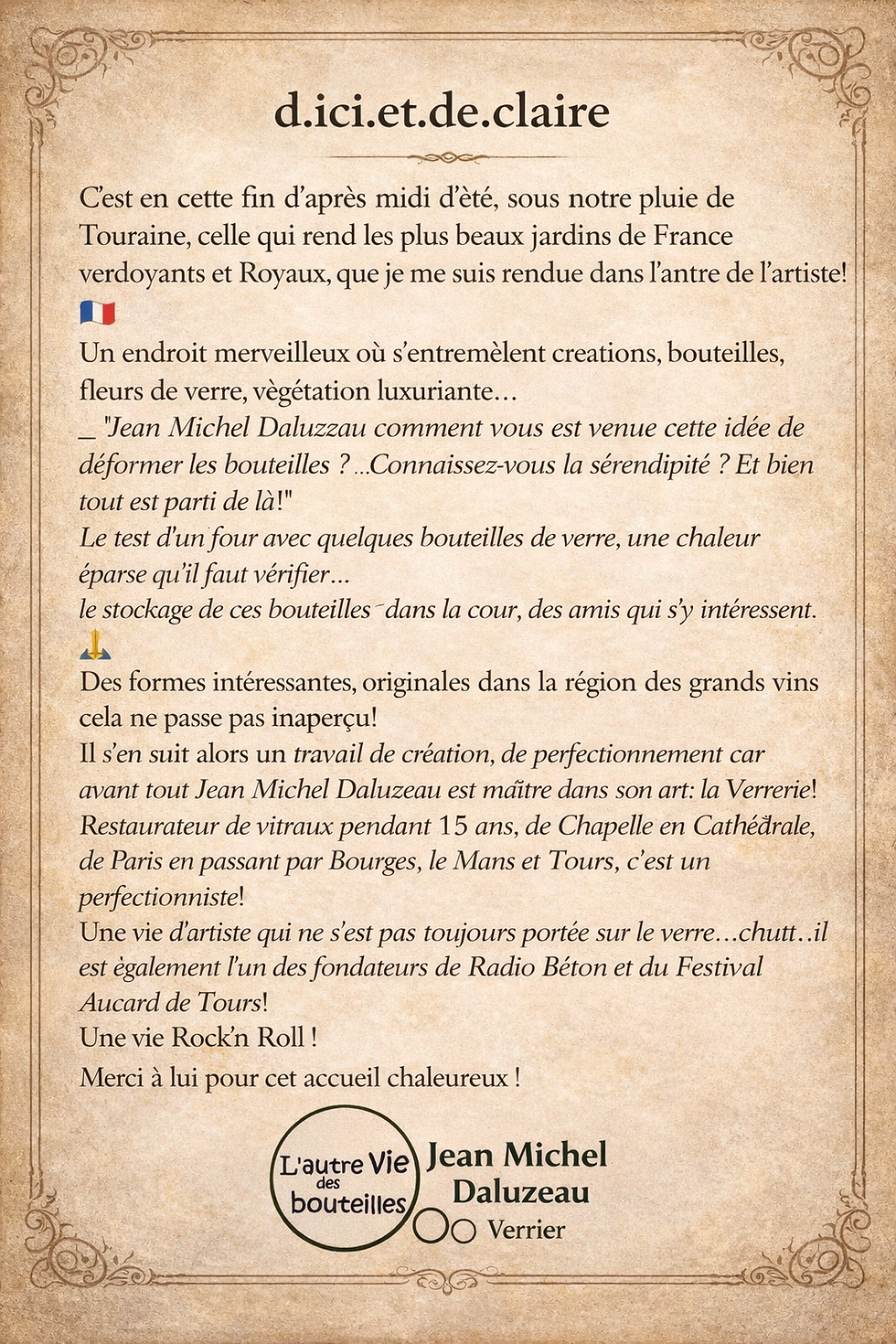 Miniature : Bouteille Plat de BOURGUEIL