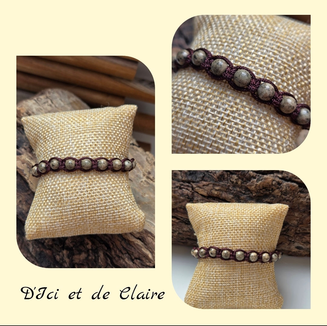 Bracelet Shamballa XL 10 perles de Syénite