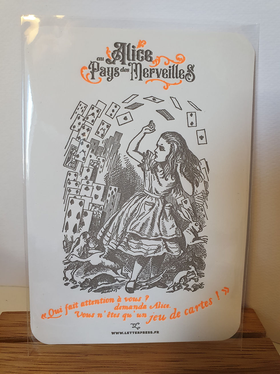 carte letterpress