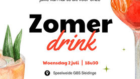 Kom naar onze gezellige zomerdrink!