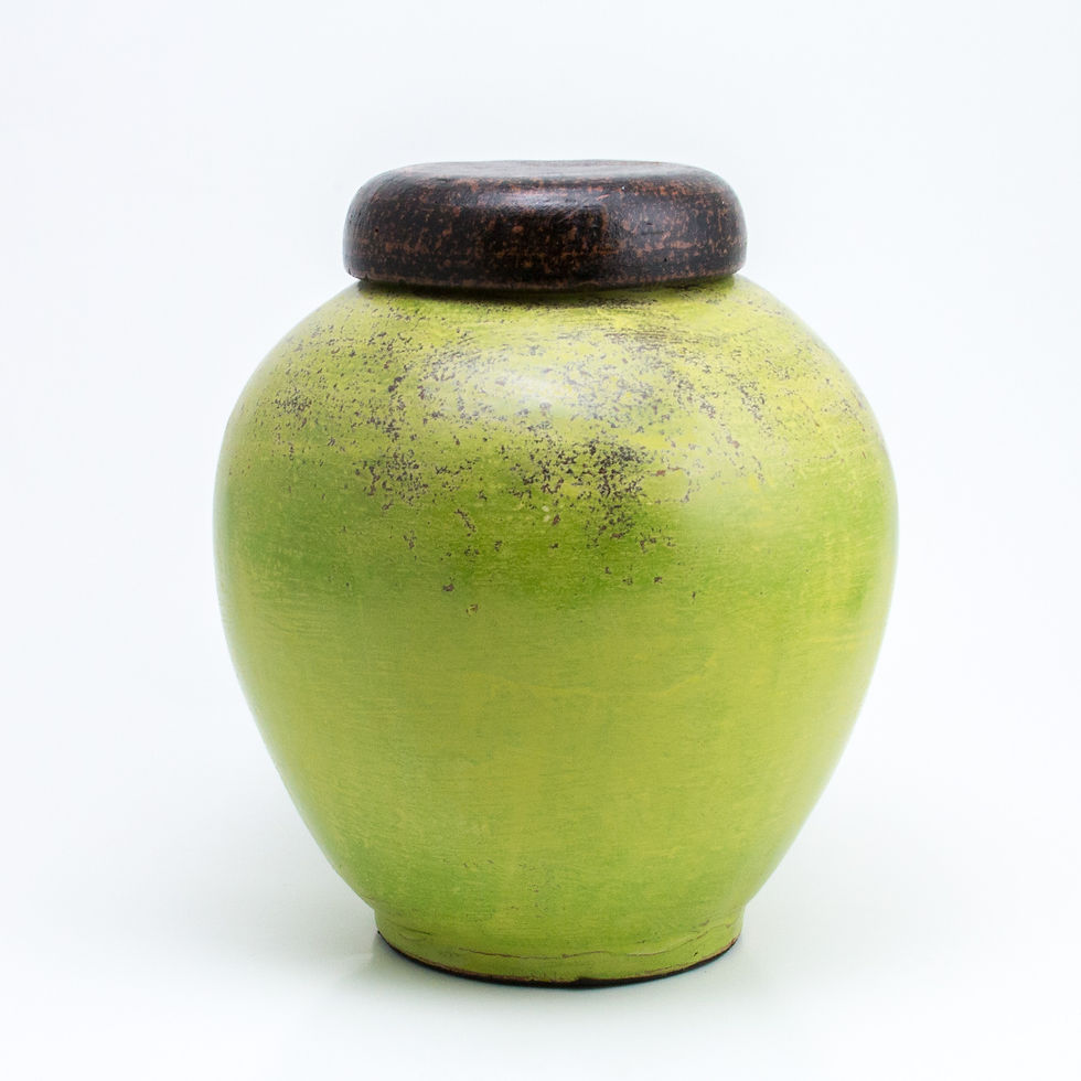 Miniatura: Jarrón Lombok,pistacho