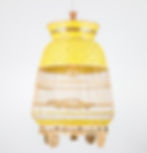 Miniatura: lampara ratan amarilla