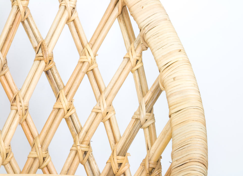 Miniatura: detalle brazo silla rattan
