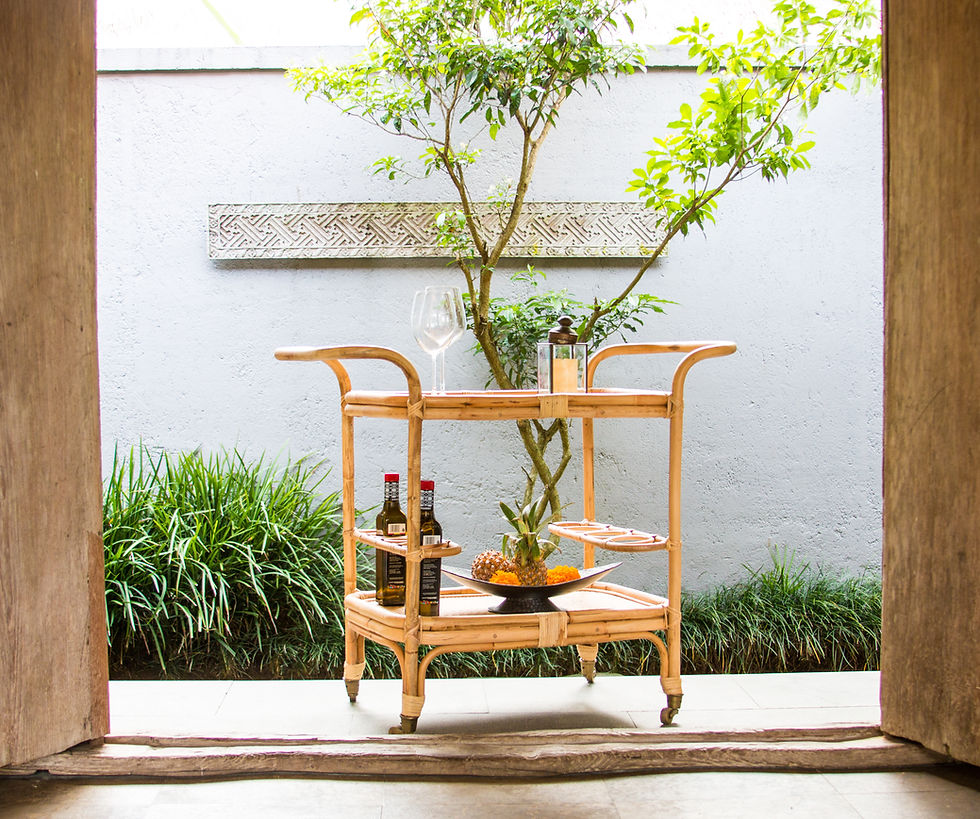 Miniatura: Rattan Bar Cart