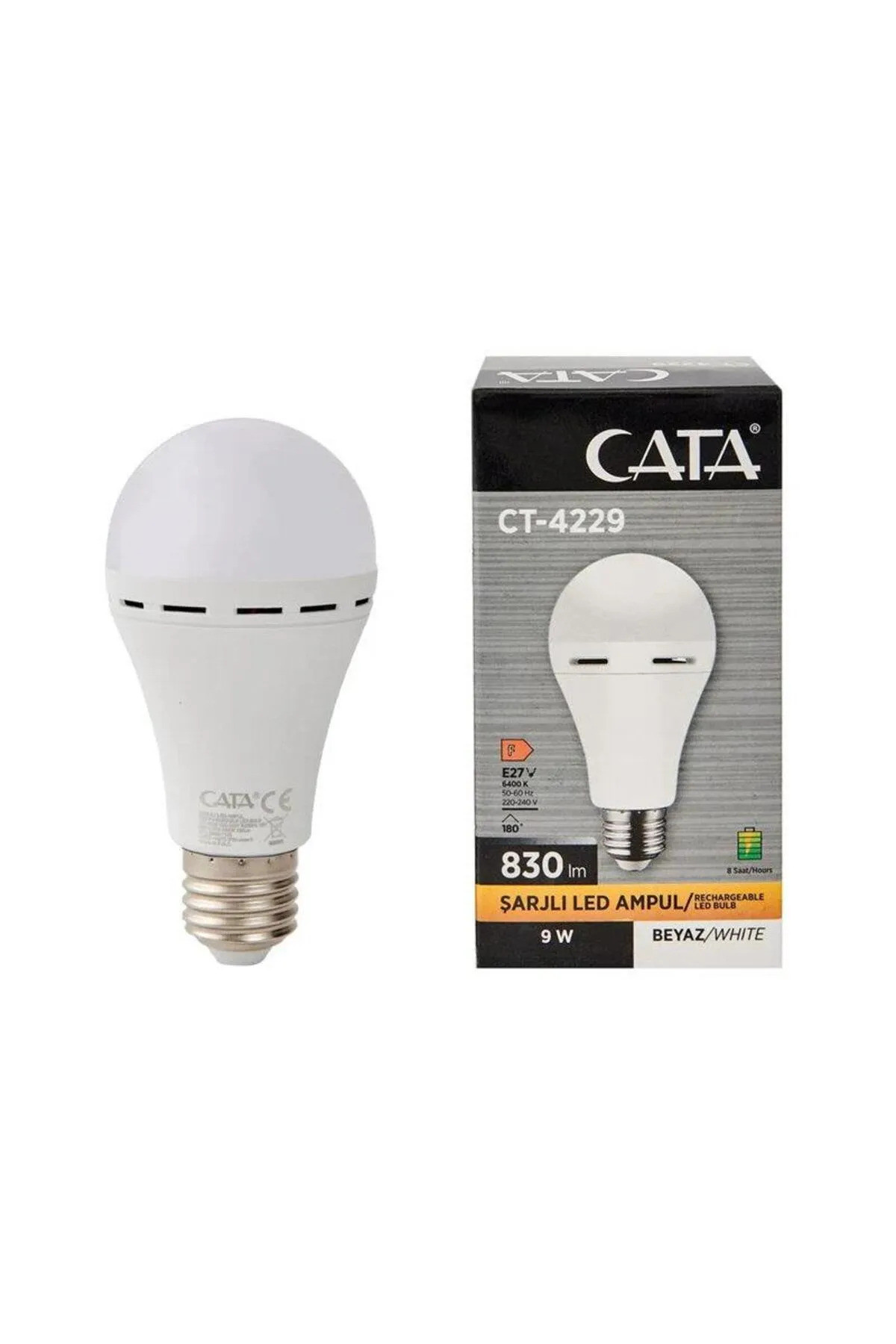 CT-4229 9W �ARJLI LED AMPUL 1 ADET (BEYAZ) (PARLA)