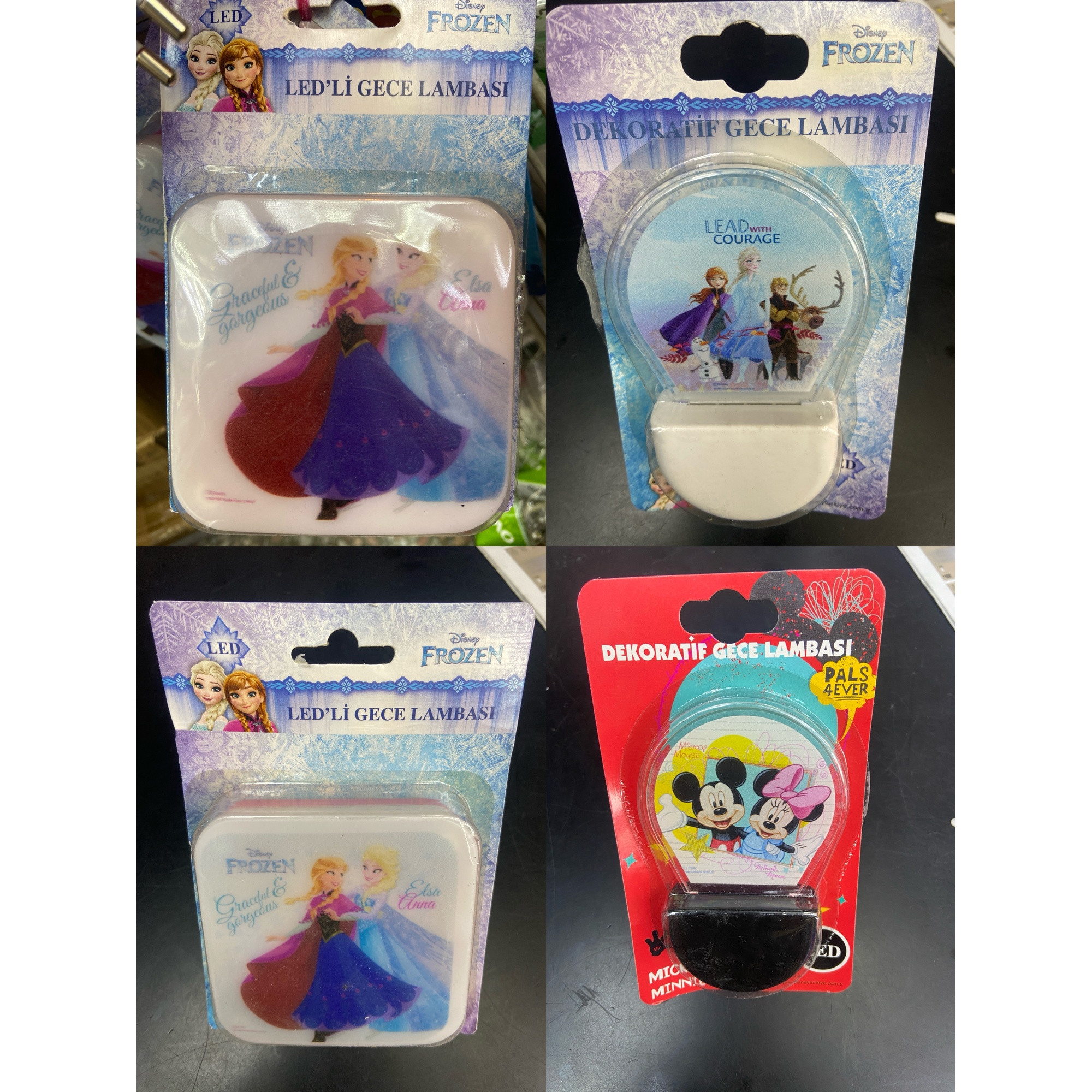 Gece lambas� beyaz 4l� set