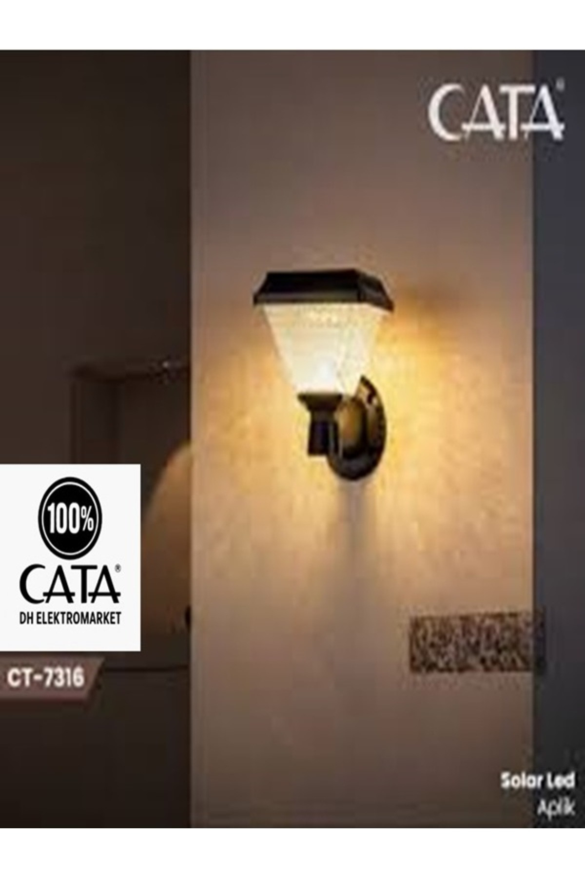 Duvar Armat�r Solarl� 30W 6400K Beyaz I��k