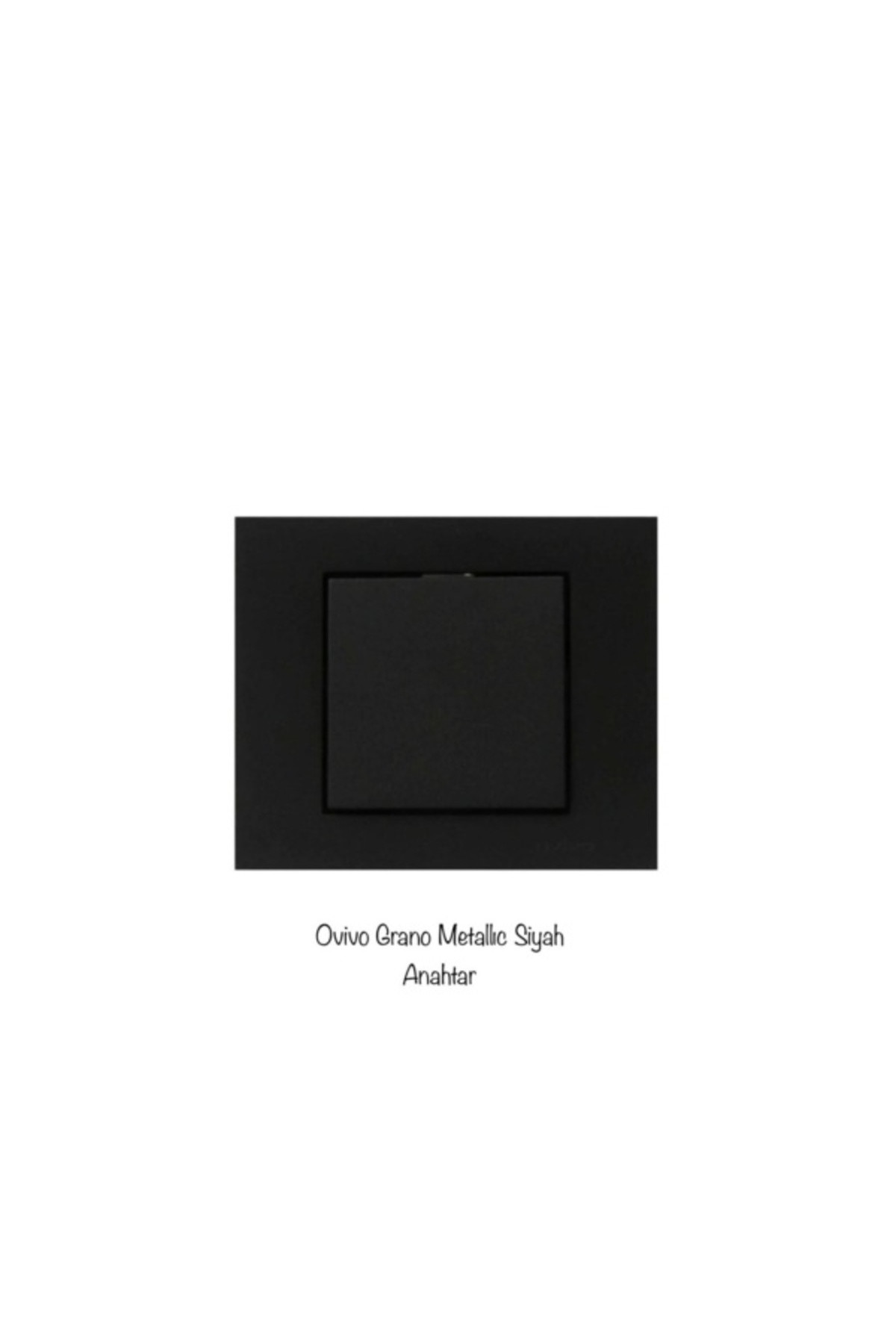 Ovivo Grano Siyah Tekli Anahtar �er�eveli