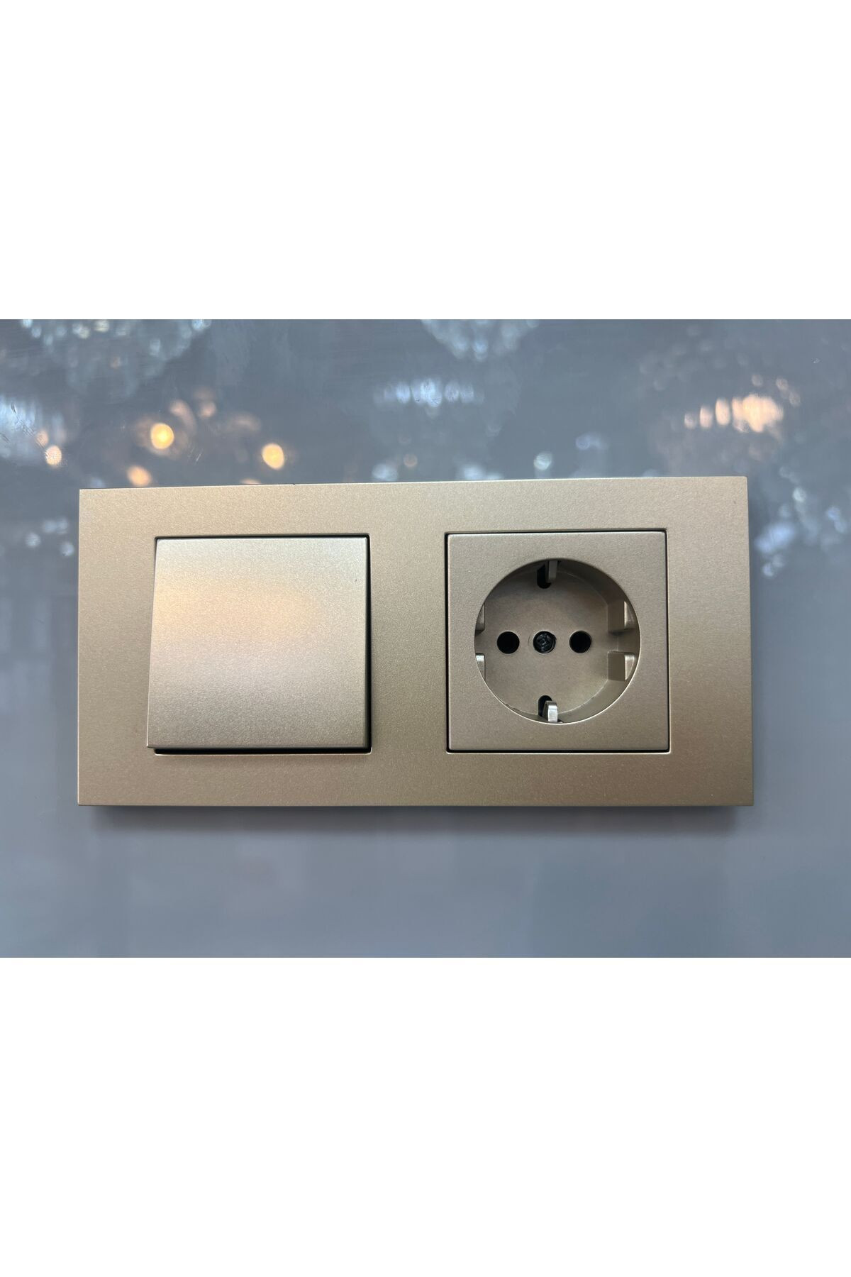 Grano Titanyum Ikili Set Anahtar Toprakl� Priz