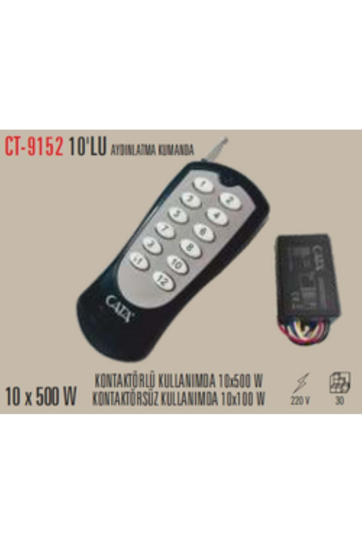 Ct-9152 Ayd�nlatma Kumandas� 10'lu