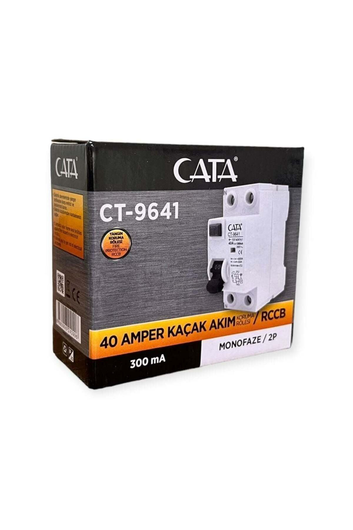 CT-9641 40 AMPER 300 MA MONOFOZE YANGIN KORUMA R�LES�