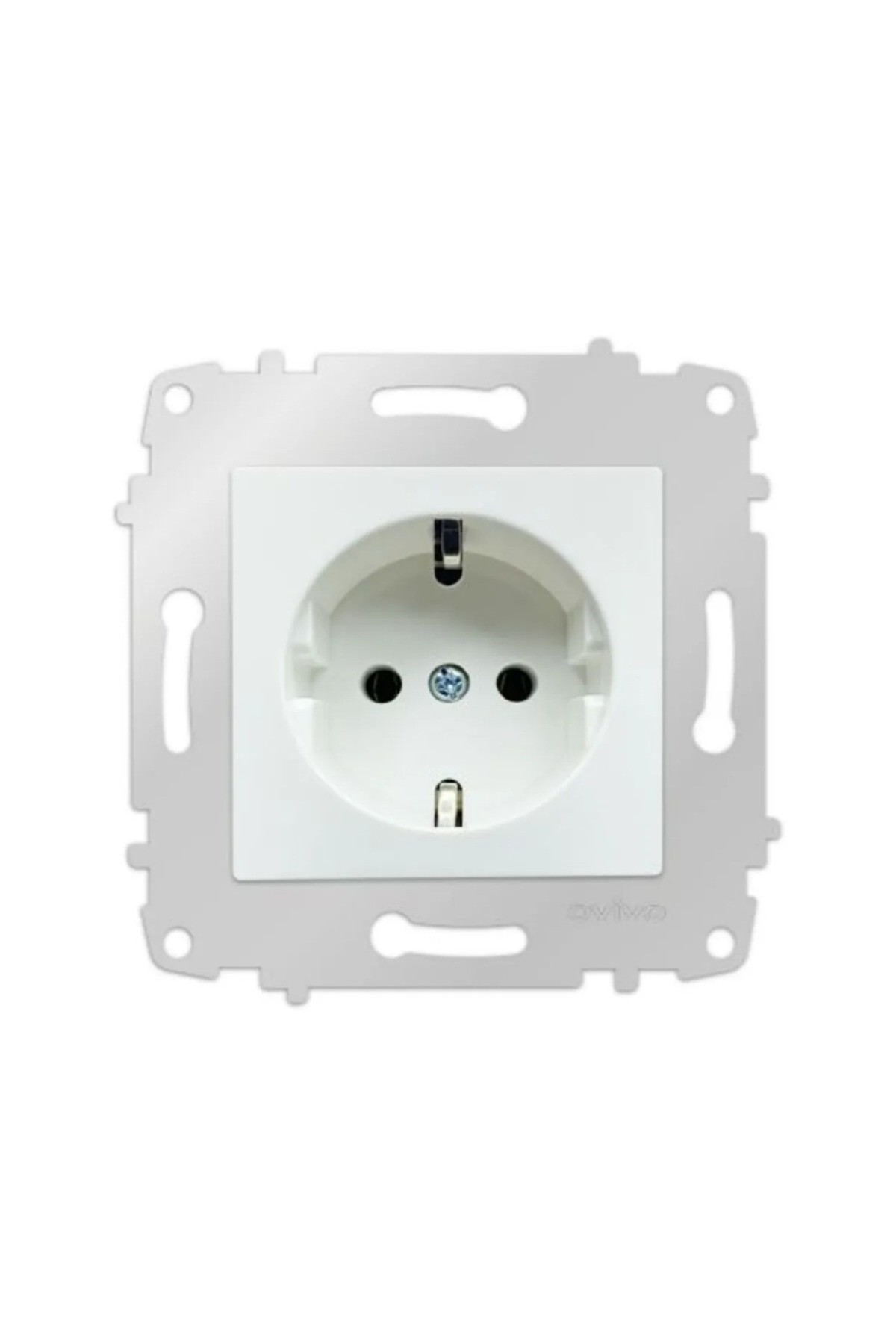 Ovivo beyaz toprakl� priz �ER�EVES�Z