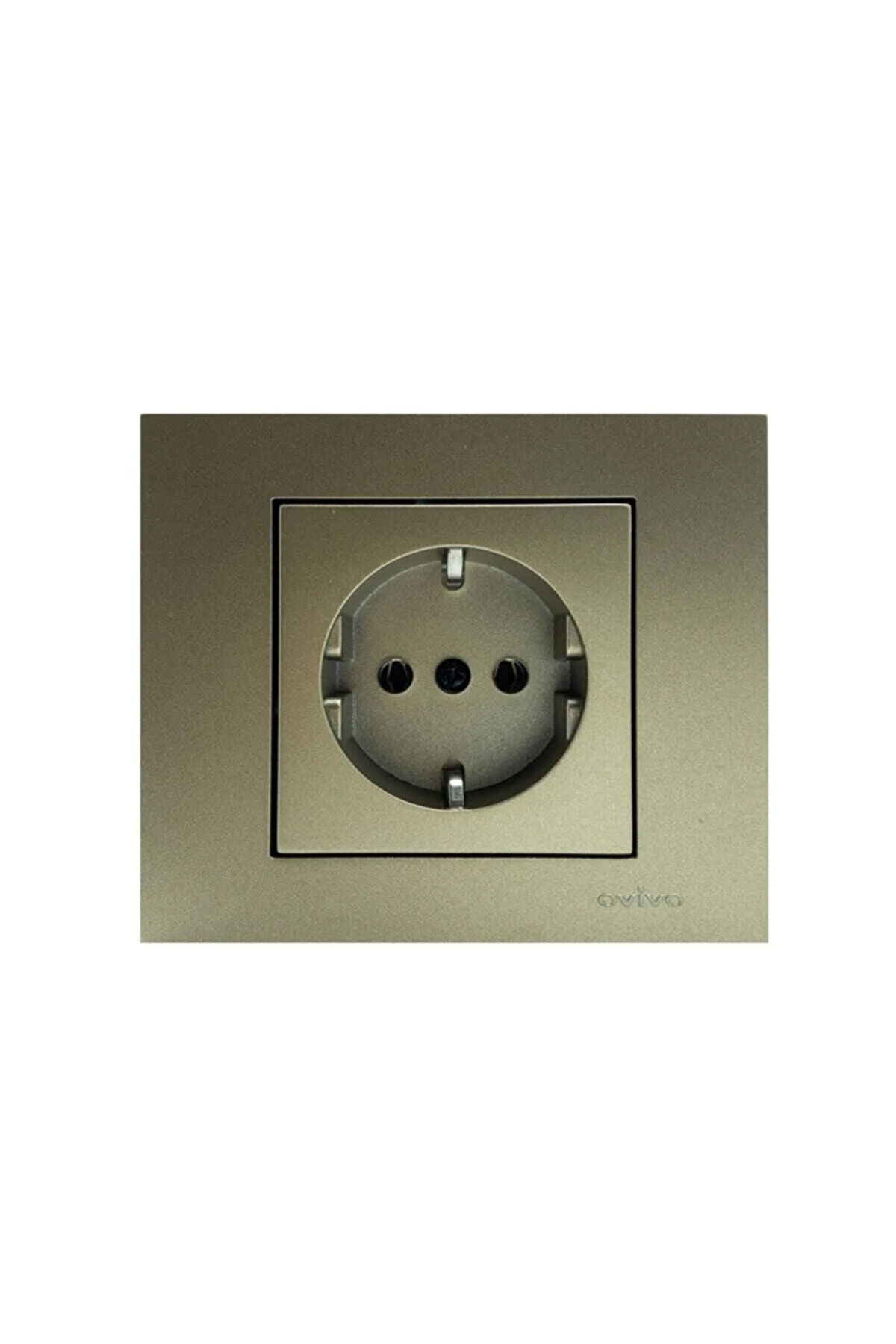 Ovivo Grano Titanyum Topraklı Priz