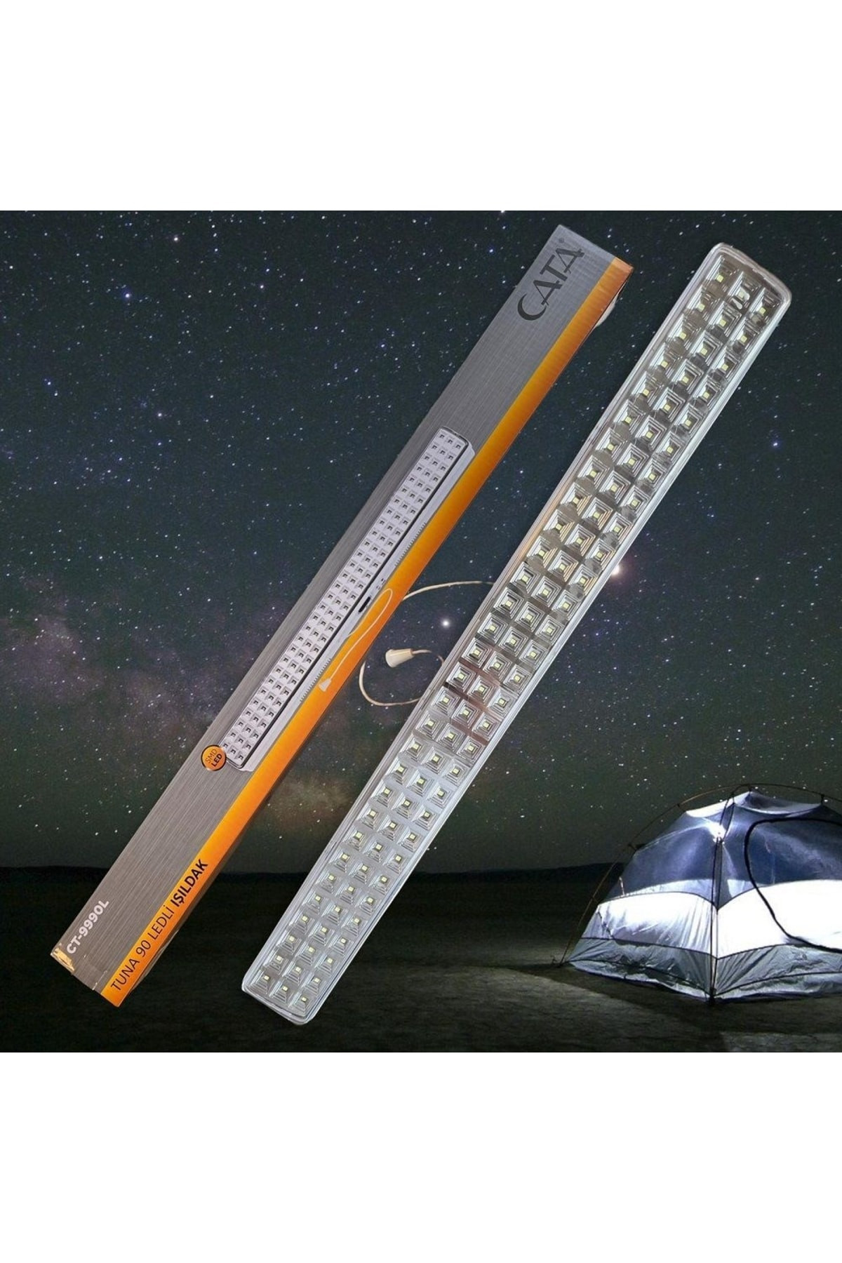 90 Ledli 9w �arjl� I��ldak Ct-9990 - Beyaz I��k