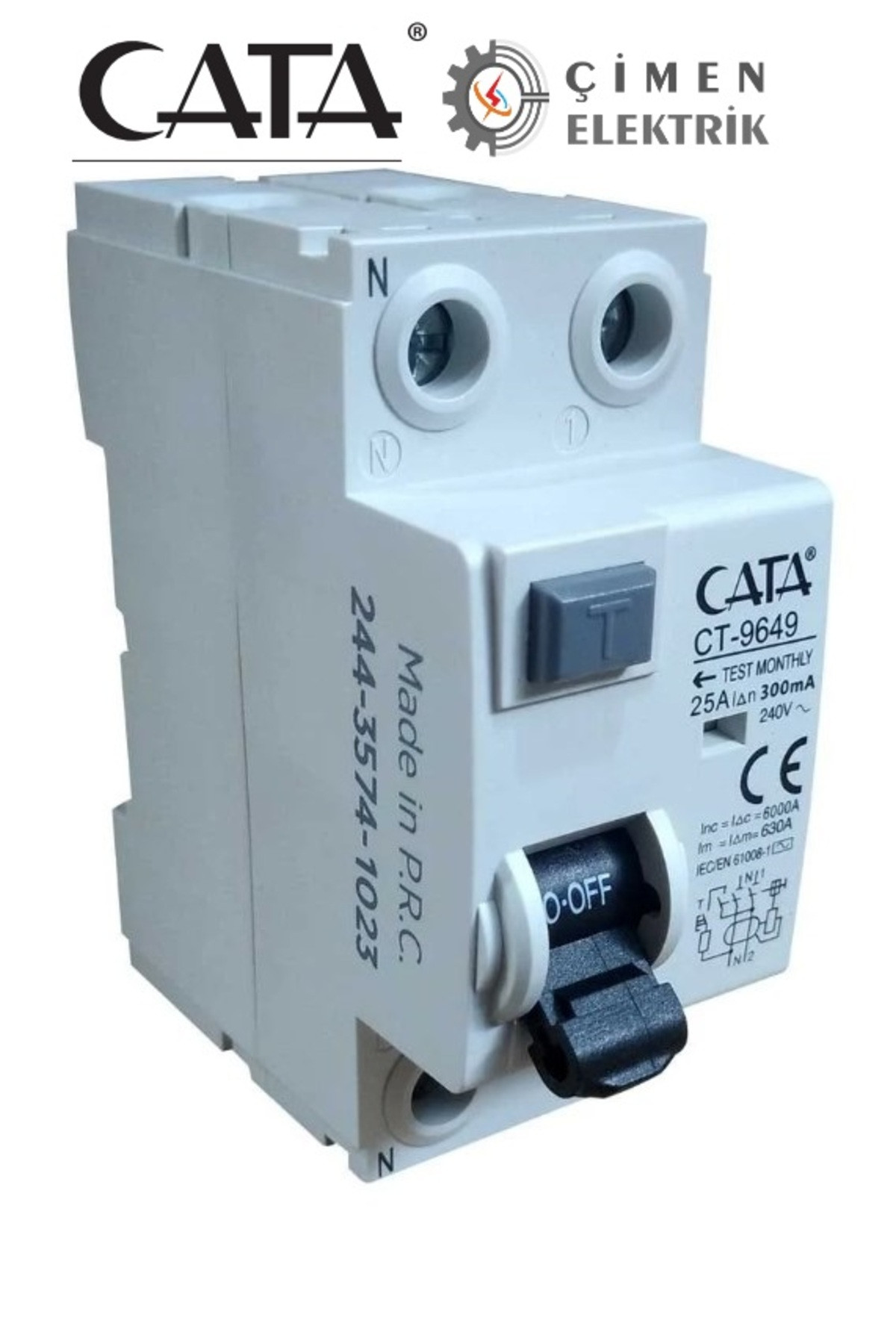 Ct 9649 2x25a 300ma 6ka Monofaze Ka�ak Ak�m R�lesi